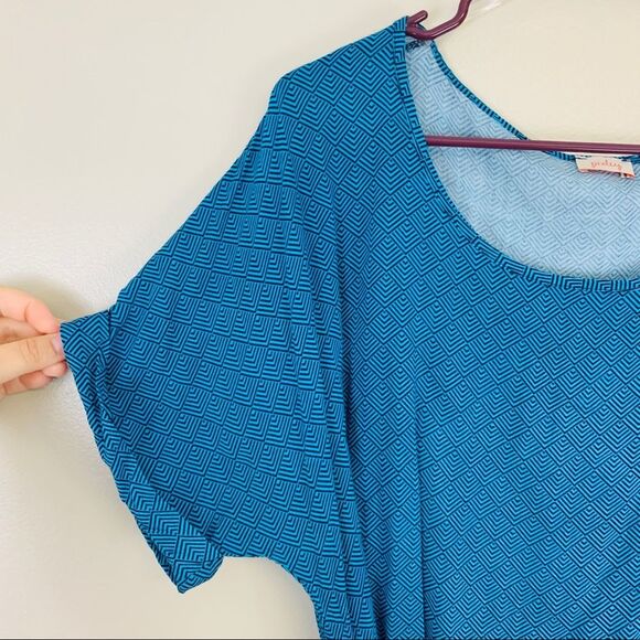 Pixley Martin Tie Waist Geometric Print Tunic Top Size XL - Picture 11 of 16